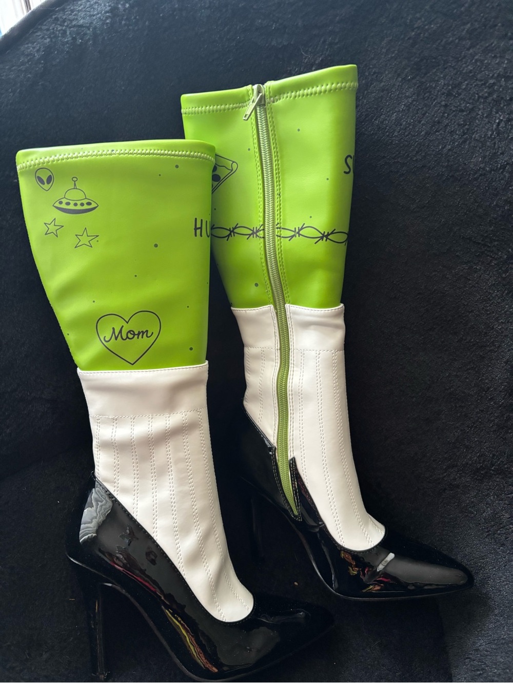 Dolls Kill Cosmic Being Heeled Boots Size 5